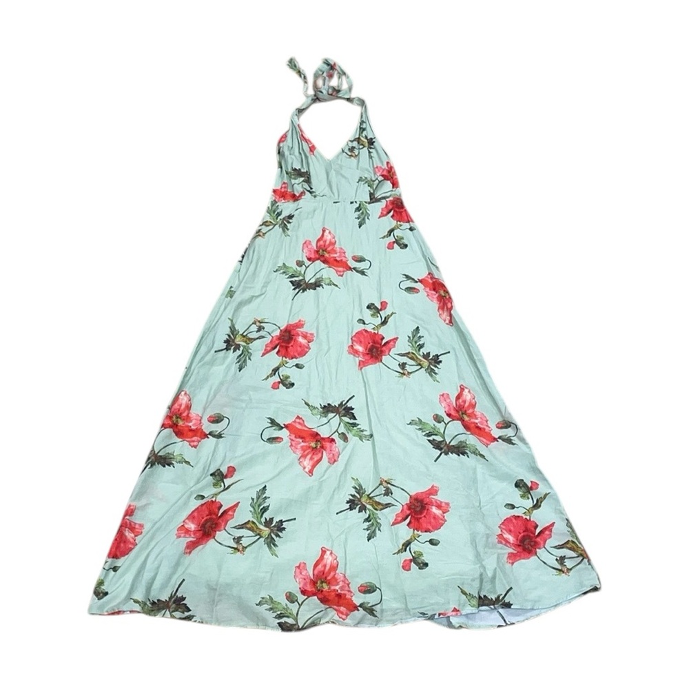 LK Bennett halter floral maxi dress